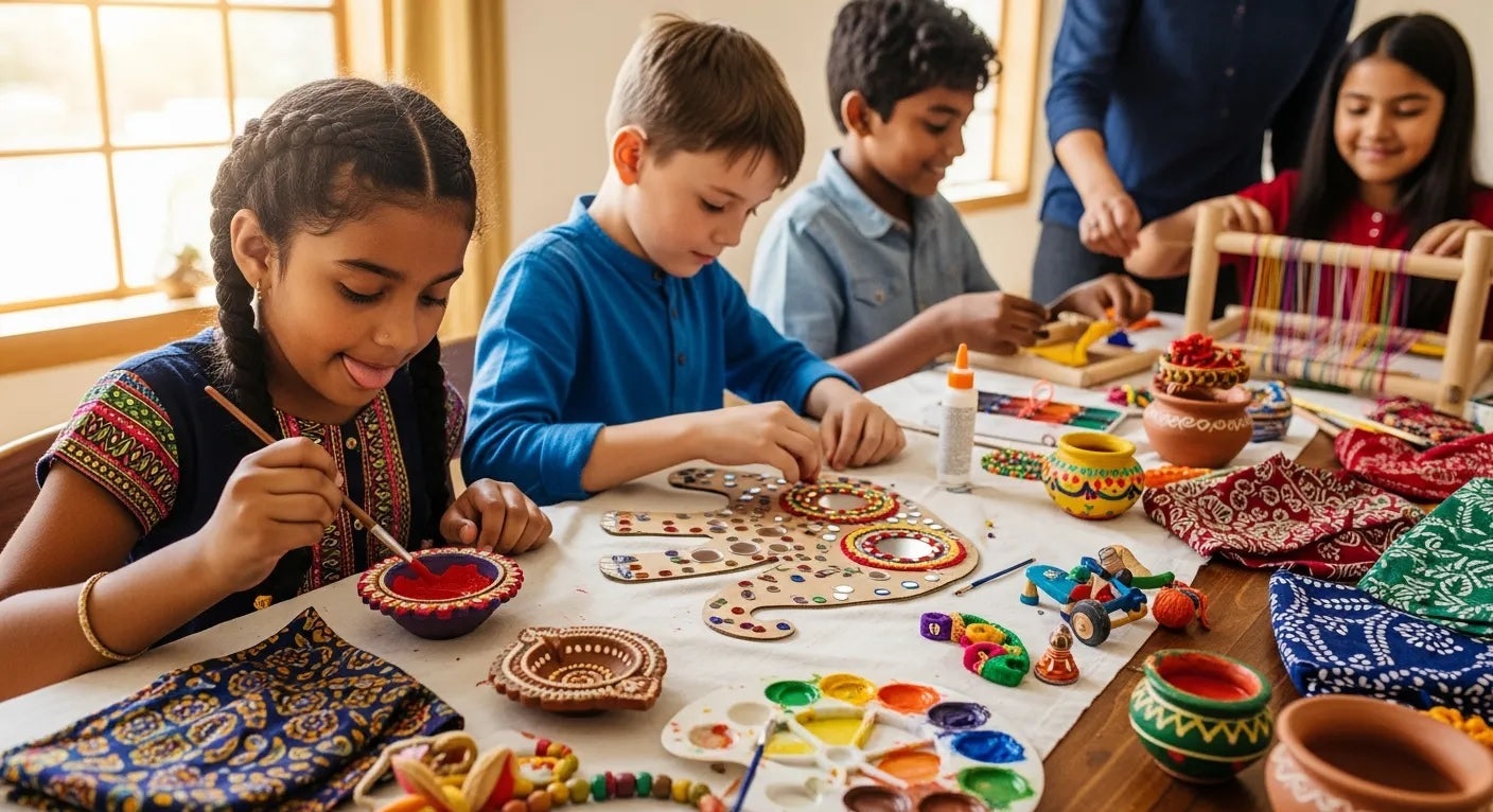 Children enjoying a hands-on craft activity